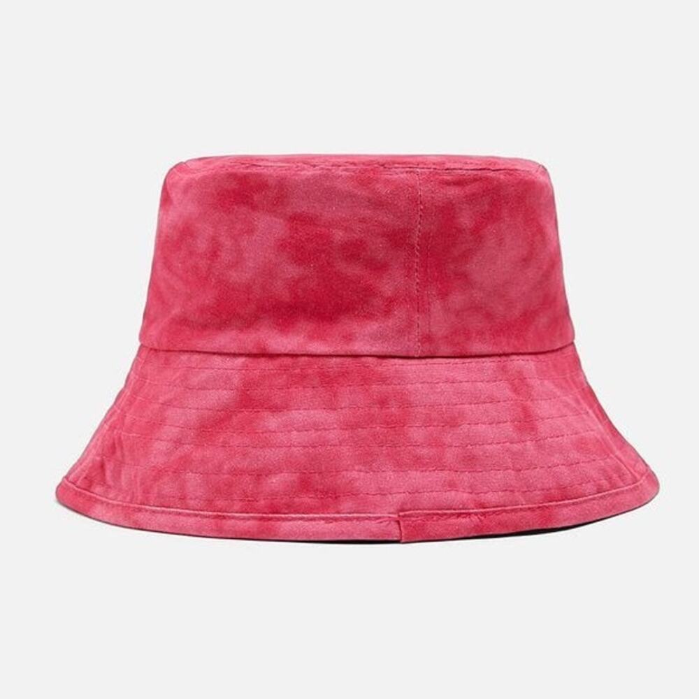Zara Washed Effect Bucket Hat Hot Pink Size S-M